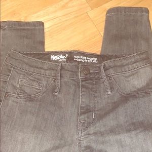 Gray, skinny leg jeans